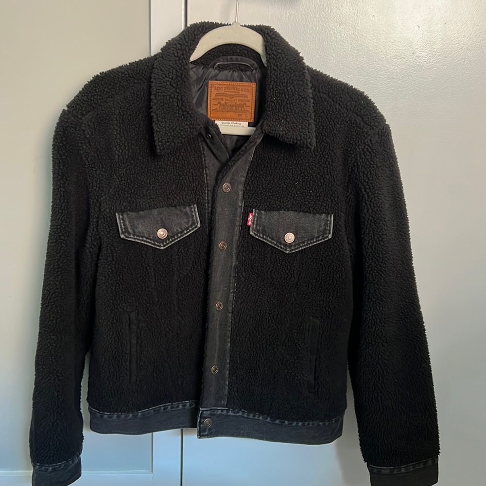Levi’s Black Sherpa Jacket